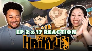 ENNOSHITA COMING THROUGH  Haikyuu S2 Ep 17 amp 18 FIRST TIME REACTION [upl. by Amaryllis102]