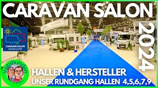 Caravan Salon 2024  Hallen amp Hersteller  Unser Rundgang durch die Hallen 45679 Hobby  Fendt [upl. by Greyso]