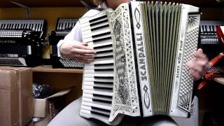 Scandalli Scott Wood Four 120 Bass Vintage Accordion [upl. by Lang]