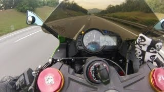 Kawasaki ZX636R Top Speed [upl. by Doloritas]