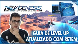 PSO2 New Genesis  Guia de LEVEL UP atualizado com Retem Pegando level 35 [upl. by Eugenle]