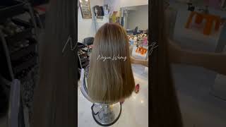 Champagne babylight bynaziawamiq viral hair foryou shortvideo shortsvideo hairartist shorts [upl. by Knoll657]