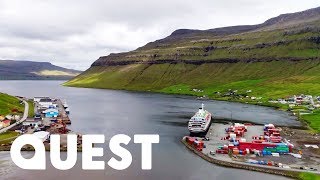 Cargo Ferrys Journey Through The Beautiful Faroe Islands To Iceland  Mighty Ships [upl. by Callie]