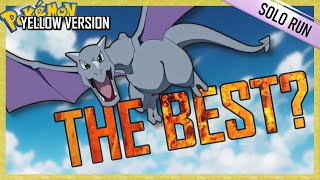 Is Aerodactyl the best fossil  Pokémon Yellow Solo Run [upl. by Enyleve]