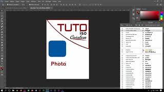 Créer un badge professionnel facile sur Photoshop cc 2015201720182019 [upl. by Kurr]