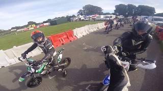 Pitbike Supermoto Irish Minibike Championship Round 8 Athboy Kart Track [upl. by Bilek]