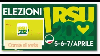 Cisl FP Veneto RSU 567 aprile 2022 Come si vota [upl. by Reinhardt]