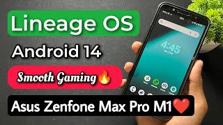 Lineage OS Android 14 Rom For Asus Zenfone Max Pro M1Install Android 14 CustomRom On Asus Max ProM1 [upl. by Willin]