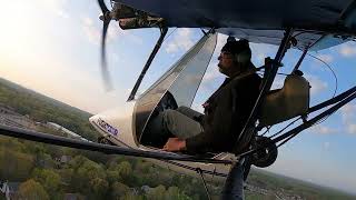 FLIGHTSTAR ULTRALIGHT FLYING1ST FLIGHT OF THE YEAR PATTERN WORK TESTING WORK DONE OBER WINTER [upl. by Inig]