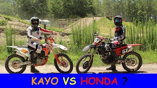 2021KAYO K6R vs 2021 HONDA CRF250R Can I Pull A Start [upl. by May]