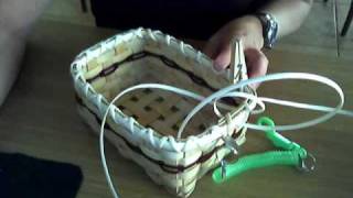 Basket Weaving Video 11cLashing on the Rim [upl. by Firahs]