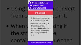 C Programming intparse vs ConvertToInt32 [upl. by Arathorn765]