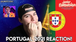 Simão Oliveira  O Rapaz Reaction  Junior Eurovision 2021Portugal  Quinto ESC [upl. by Lilla614]