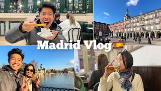 Madrid Travel Vlog  Trying Bocadillo de Calamares Churrería at Chocolatería San Ginés🇪🇸 [upl. by Iruy]