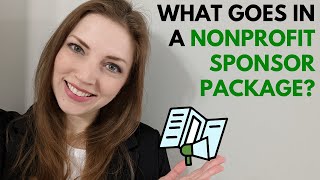 Nonprofit Fundraising What goes in a Sponsorship package [upl. by Millwater]