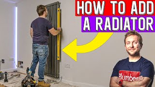 HOW TO ADD NEW RADIATOR TO HEATING SYSTEM  FULL GUIDE [upl. by Aelat]