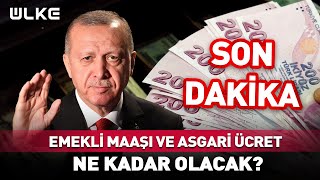 Emekli Maaşı ve Asgari Ücret Ne Kadar Olacak Erdoğandan Sondakika Açıklaması [upl. by Nauwaj]