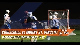 SUNY Cobleskill vs Mount Saint Vincent  2014 Laxcom College Highlights [upl. by Asfah]