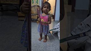 Oothupaththi sizela irunthuttu ivalukku 😅vivisha settai funny cutebaby comedy diwali karaikudi [upl. by Coralyn818]