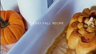 PumpkinShaped Cinnamon Rolls for Fall 🍁🎃  Easy and Fun Recipe [upl. by Elletnuahc]