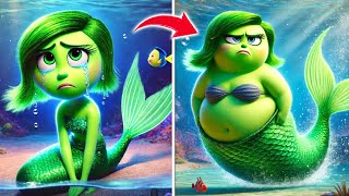 Inside Out 2 Disgust Reluctantly Turns Into a Mermaid [upl. by Temme821]