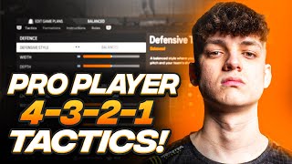 PRO PLAYER DHTEKKZ META 4321 FORMATION amp CUSTOM TACTICS  EAFC 24 ULTIMATE TEAM [upl. by Amandy]