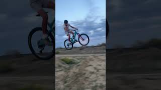 Mtb hitting the new jump working on a left hip right now mtb bike mountainbikejumps mountain [upl. by Draned]