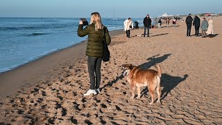 Katwijk lente op het strand 3 november 2024 wwwleidseglibbernl [upl. by Hallimaj]