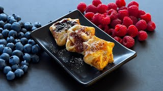 Making Mini Custard Danishes with Berry Jams [upl. by Lunna395]