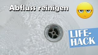 Abfluss verstopft  reinigen  Lifehack  Anleitung [upl. by Josselyn]