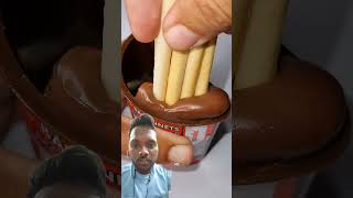 satisfying chocolate nutella yummy icecream Nutella ampGO Chocolate Dipping  ASMR [upl. by Ahsito]