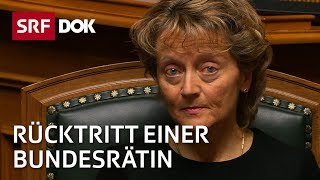 Der Rücktritt einer Bundesrätin – Die Ära WidmerSchlumpf  Doku  SRF Dok [upl. by Dumond]