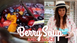 THE PERFECT BERRY SOUP AND SAUCE SUMMER SPECIAL DESSERT [upl. by Atikan808]