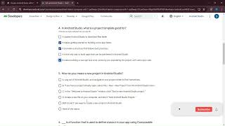 Unit  1 Setup Android Studio  Quiz Google Android Developers [upl. by Okihcim818]