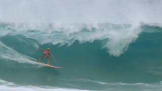 12YearOld Erin Brooks at Pipeline November 16th 2019 [upl. by Enortna]