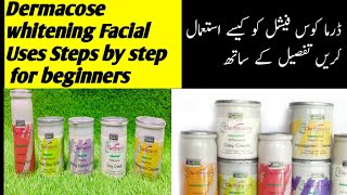 Dermacose facial steps usesBest facial resultsWhitening facial [upl. by Elda]