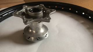 How to Lace a KTM Wheel with stainless spokes Part 2 [upl. by Shaylyn460]