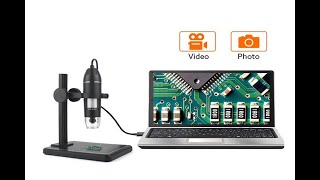 Microscópio profissional digital usb 1000x 1600x microscópio eletrônico com 8 leds e suporte para e [upl. by Nahtanoj]