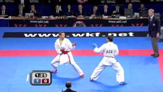 24 Karate Male Team Kumite Final  Azerbaijan vs Serbia  WKF World Championships Belgrade 2010 [upl. by Atelokin465]