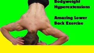 Bodyweight Lowerback Exercise Hyperextensions at Home [upl. by Notirb536]