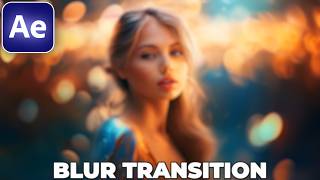 How to do LENS BLUR TRANSITION in After Effects WITHOUT PLUGINS [upl. by Nnelg]