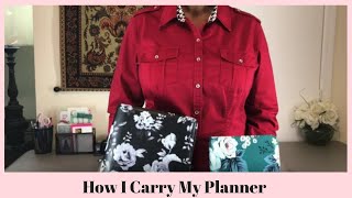 How I Carry My Planner  Classic amp Compact  Vera Bradley Bags and Backpack [upl. by Petulah183]