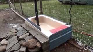 How To Winterize The Ducks Pool Bathtub For The Winter 186 Raising Ducks [upl. by Alexander]