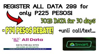 HOW TO REGISTER ALL DATA 299 FOR P225 PESOS ONLY [upl. by Attenej626]