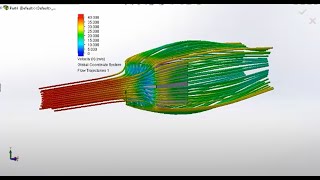 Tutoriel  Simuler un flux dair sur une forme avec SolidWorks et calculer la force de portance [upl. by Leik446]