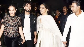 Padmaavat Screening  Ranveer Singh Deepika Padukone Shahid Kapoor Mira Rajput [upl. by Jentoft]