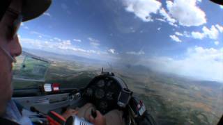 Glider flying in heavy turbulence over Utah mountains [upl. by Loree]