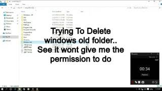 Delete Folder As Administrator  windows 10 [upl. by Funk]