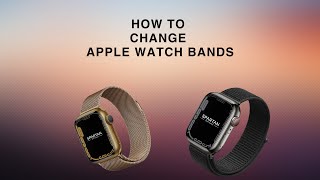 How to change the strap on an Apple Watch [upl. by Albemarle]