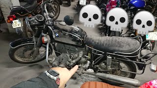 Paso a ver la BMW R505 parada 25 años🛠️💀 Moto Zombie🤣 Cafe racer Sspirit [upl. by Clarie]